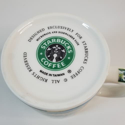 Vintage Starbucks Public Farmers Market Winter Christmas Coffee Mug Cup - Thumbnail 6