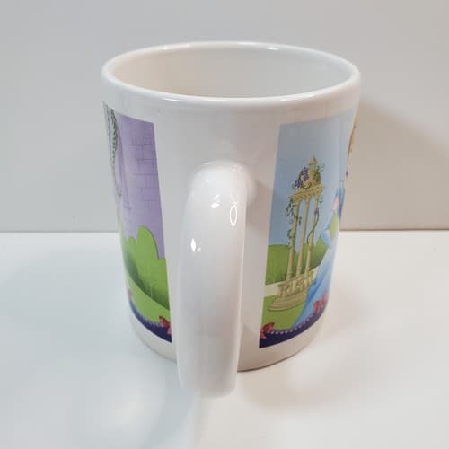 Vtg Disney Princess Ceramic Mug Houston Harvest Gift Collection Belle Snow White - Thumbnail 4