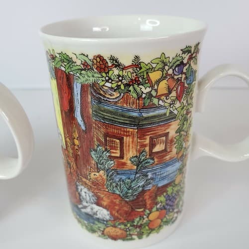 DUNOON Stoneware Christmas Cups Mugs Christmas Cheer Series Scotland Set of 2 - Thumbnail 5