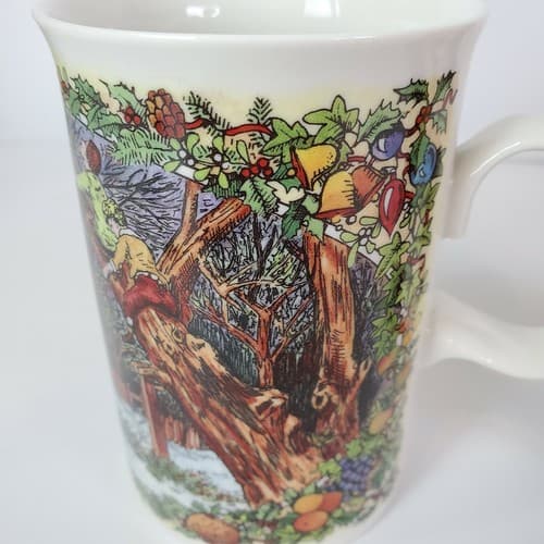 DUNOON Stoneware Christmas Cups Mugs Christmas Cheer Series Scotland Set of 2 - Thumbnail 6