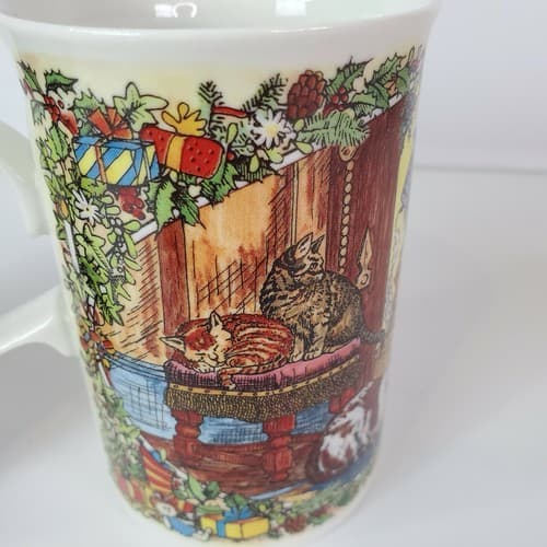 DUNOON Stoneware Christmas Cups Mugs Christmas Cheer Series Scotland Set of 2 - Thumbnail 11