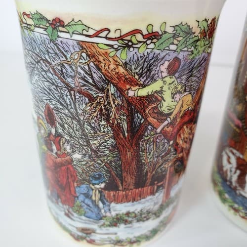DUNOON Stoneware Christmas Cups Mugs Christmas Cheer Series Scotland Set of 2 - Thumbnail 4