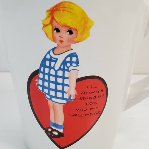 Rosanna Studio Retro Style Tapered Valentine's Day Mug Always Stand Up For You - Thumbnail 2