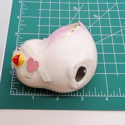 TARGET SPRITZ Valentines Day CERAMIC LOVE BIRD Looking Up FLAW - Thumbnail 8