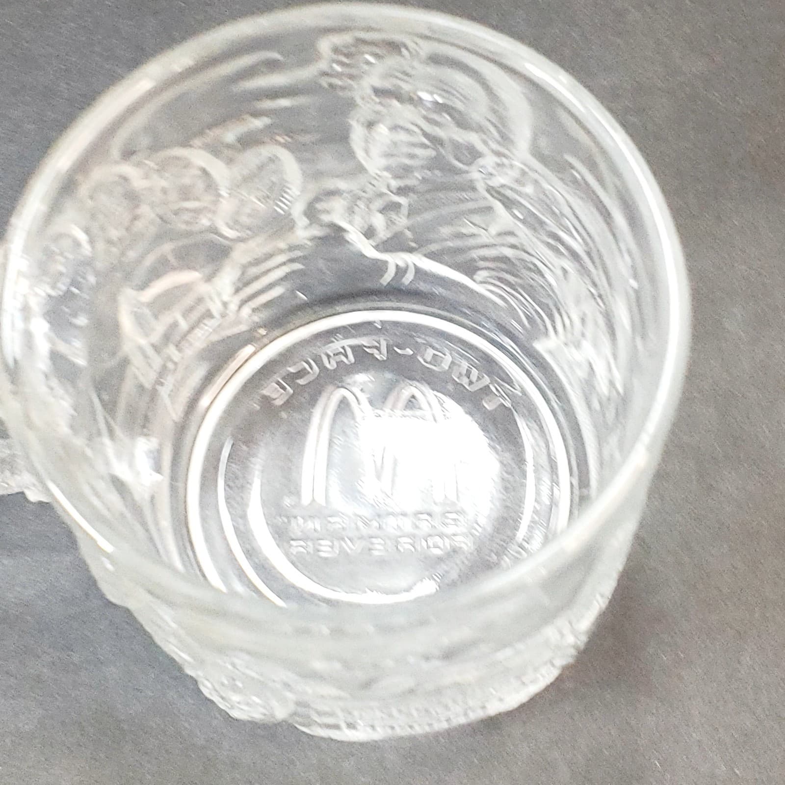 Vintage McDonald's Batman Forever Two Face Clear Glass Cup Mug 1995 DC Comics - Thumbnail 4