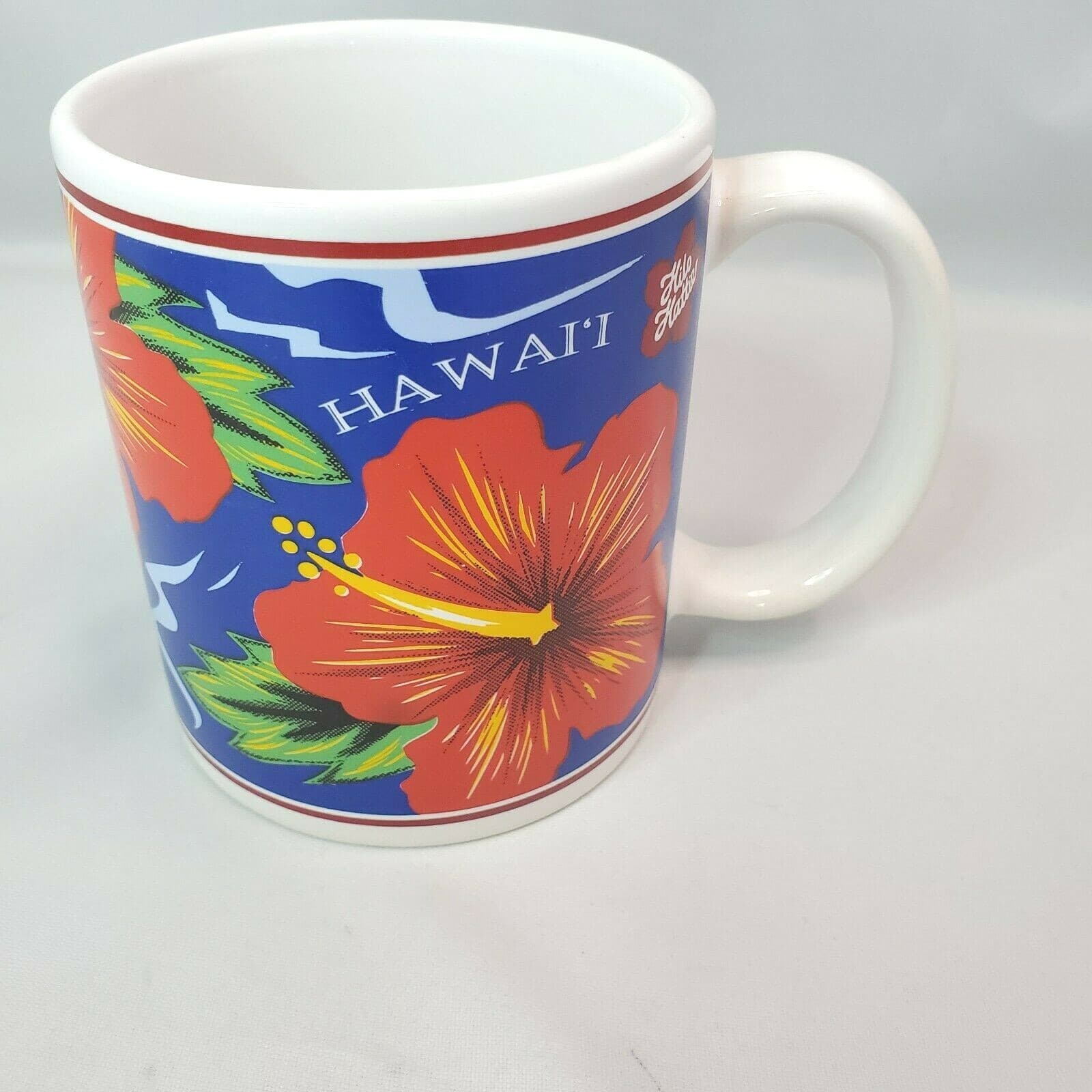 Hilo Hattie The Store of Hawaii Flower Red Hibiscus Coffee Tea Mug Cup 1996 - Thumbnail 3
