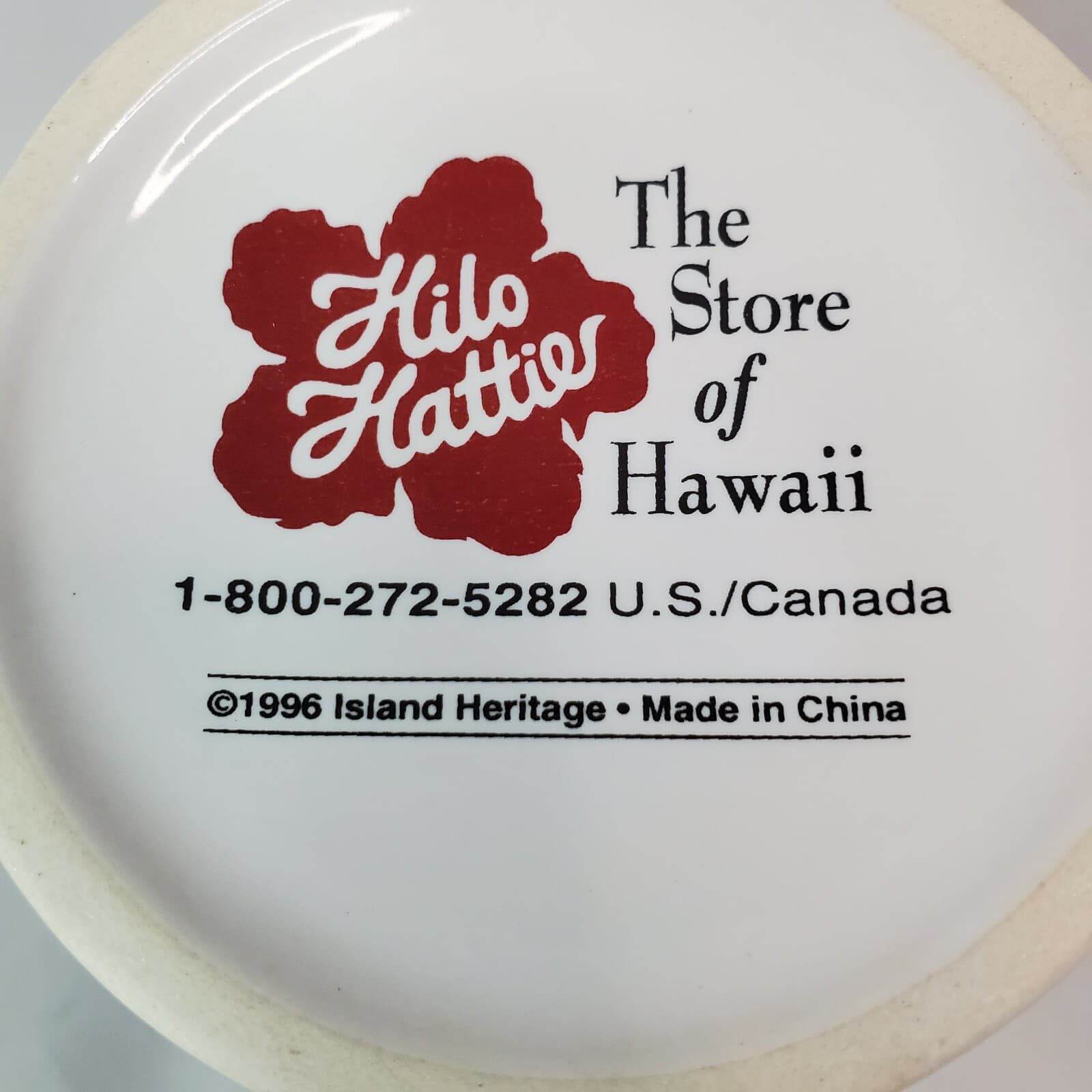 Hilo Hattie The Store of Hawaii Flower Red Hibiscus Coffee Tea Mug Cup 1996 - Thumbnail 7