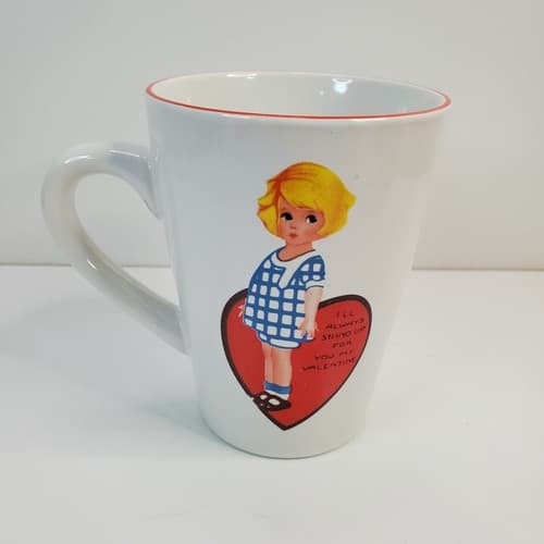 Rosanna Studio Retro Style Tapered Valentine's Day Mug Always Stand Up For You - Thumbnail 4