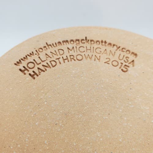 Manitoqua Handthrown Coffee Mug 2015 Joshua Mogck Pottery Red Holland Michigan - Thumbnail 7