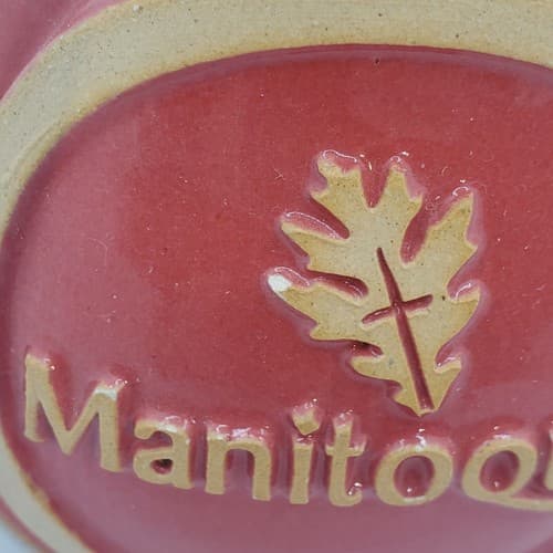 Manitoqua Handthrown Coffee Mug 2015 Joshua Mogck Pottery Red Holland Michigan - Thumbnail 6