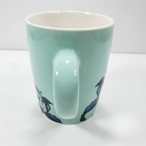 2021 Starbucks Mint Green Floral Design W/ Mermaid Logo Coffee Cup Tea Mug 10oz - Thumbnail 4