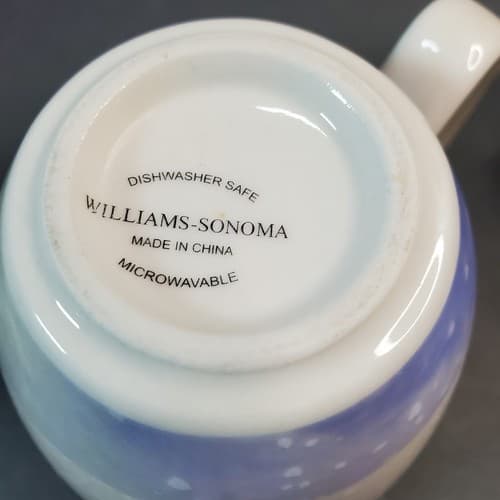 Williams-Sonoma Nordic Elf Building Snowman Christmas Coffee Cocoa Tea Mug Cup - Thumbnail 6