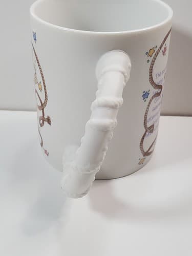 Vintage 1994 Precious Moments Hallelujah Country Mug Western Cowboy Rodeo Rope - Thumbnail 6