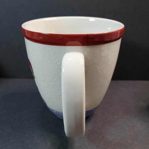 Williams-Sonoma Nordic Elf Building Snowman Christmas Coffee Cocoa Tea Mug Cup - Thumbnail 4