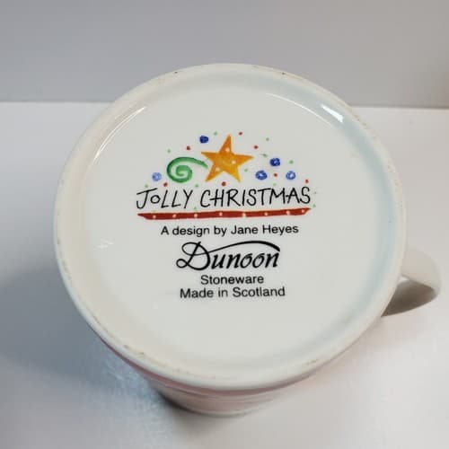 Vintage Dunoon Jolly Christmas Bird Mug Design by Jane Heyes Made in Scotland - Thumbnail 6