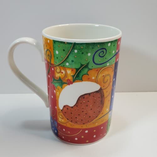 Vintage Dunoon Jolly Christmas Bird Mug Design by Jane Heyes Made in Scotland - Thumbnail 3