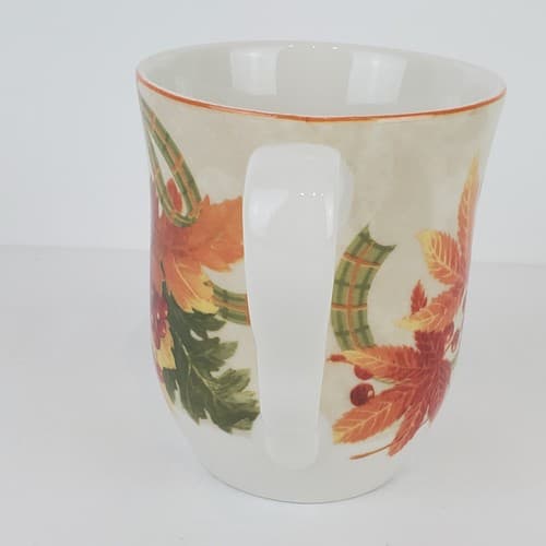 222 Fifth Autumn Celebrations Leaves Acorns Berries Coffee Tea Mug Cup - Thumbnail 2