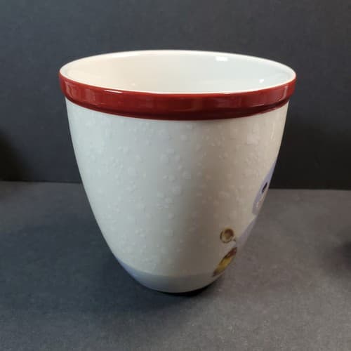 Williams-Sonoma Nordic Elf Building Snowman Christmas Coffee Cocoa Tea Mug Cup - Thumbnail 2