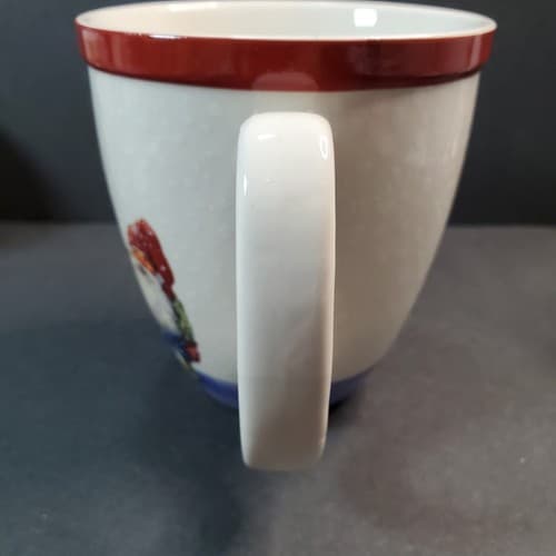 Williams-Sonoma Nordic Elf Coll w/ Snowman Christmas Coffee Cocoa Tea Mug Cup - Thumbnail 6