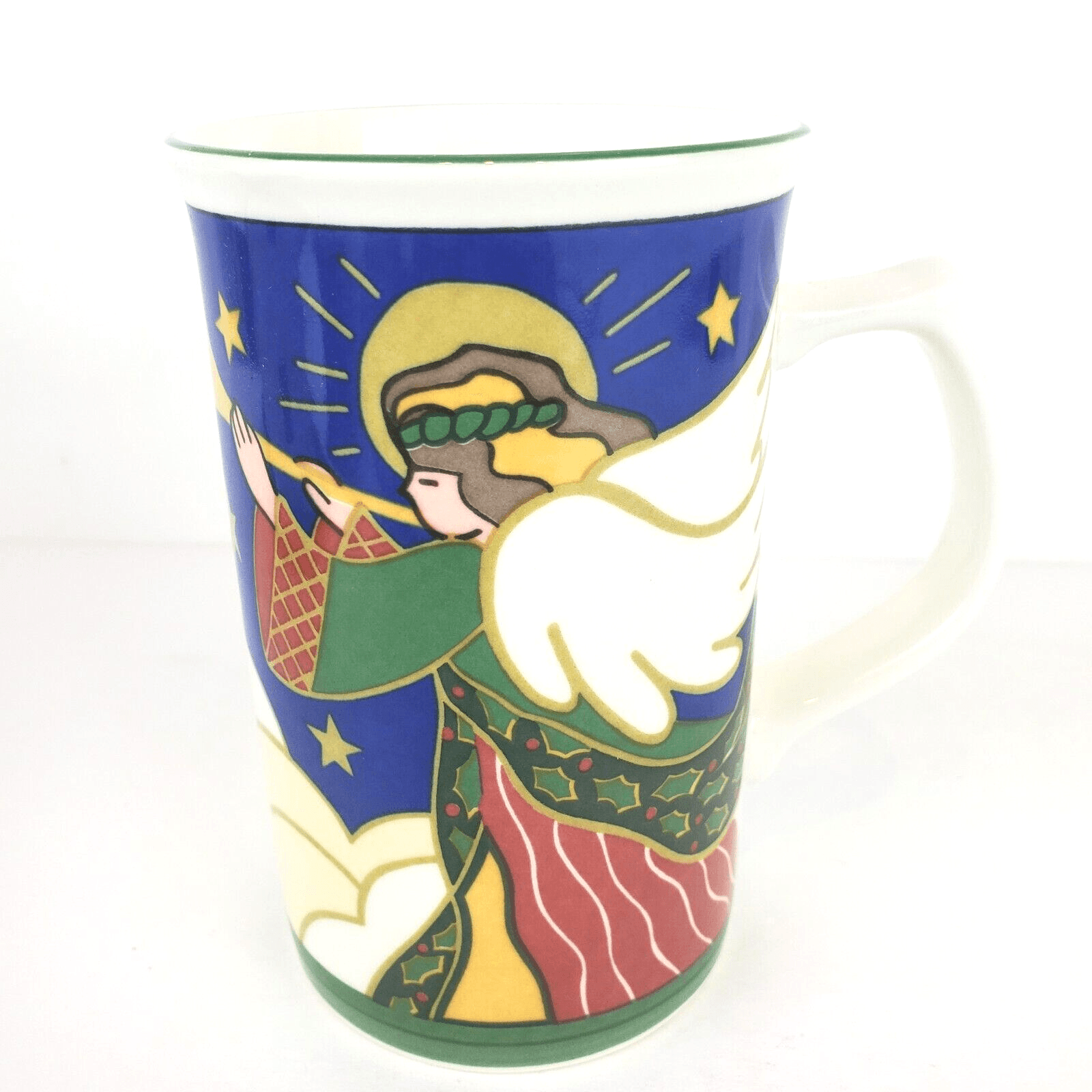 Mikasa Rejoice Christmas Angel Trumpet Cappuccino Coffee Tea Mug Cup