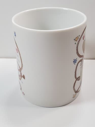 Vintage 1994 Precious Moments Hallelujah Country Mug Western Cowboy Rodeo Rope - Thumbnail 4