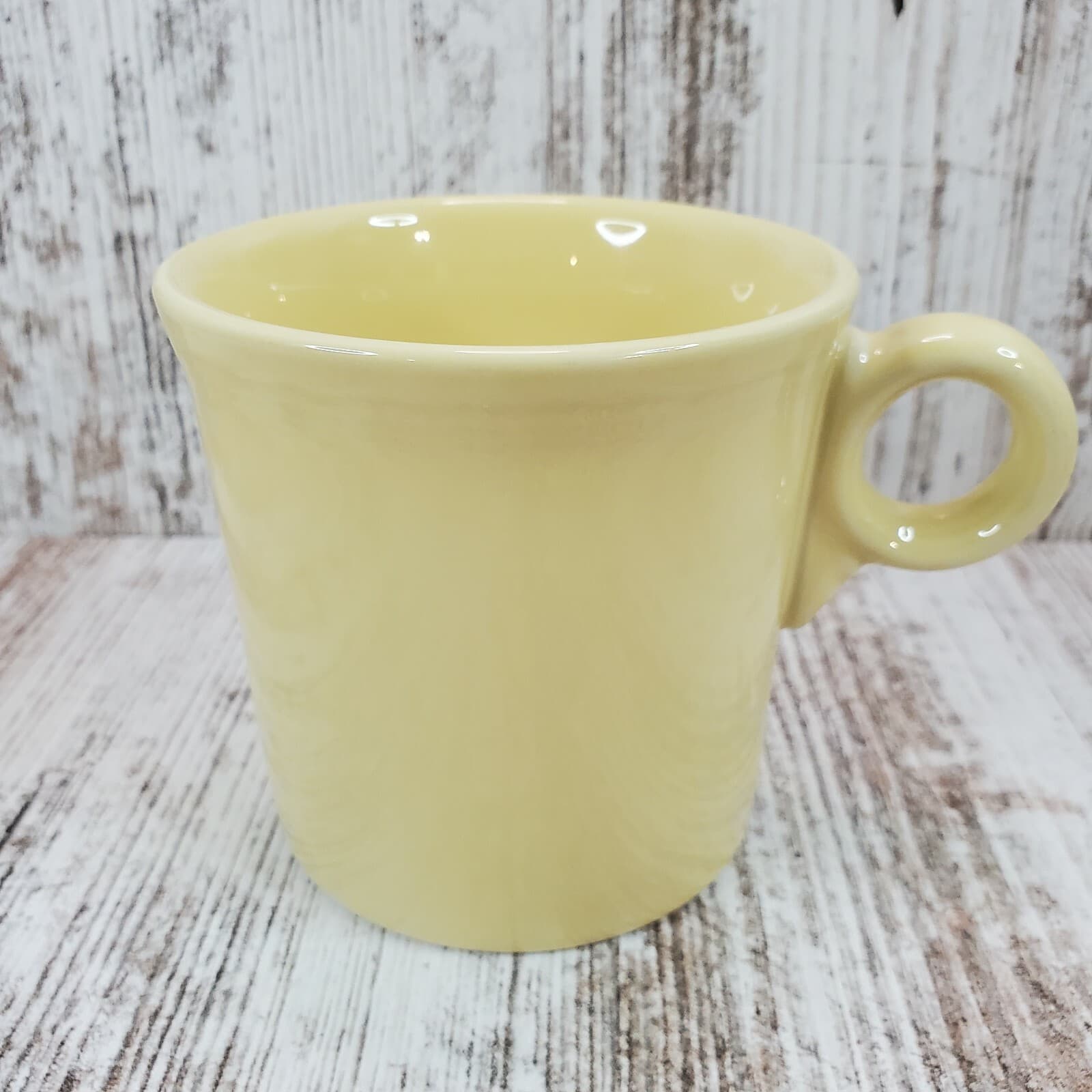 Fiesta Homer Laughlin Fiestaware Yellow Ring Handle Coffee Mug Tom & Jerry - Thumbnail 3