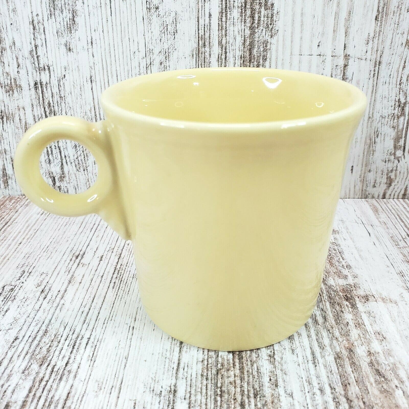 Fiesta Homer Laughlin Fiestaware Yellow Ring Handle Coffee Mug Tom & Jerry