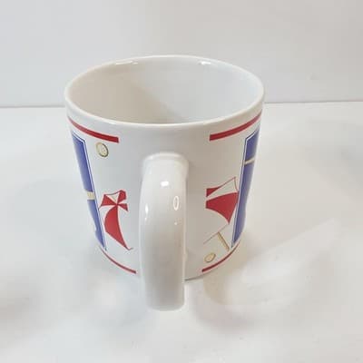 Vintage Lefton 1987 Golf Club Course Umbrella Graphic Coffee Tea Mug Cup - Thumbnail 5