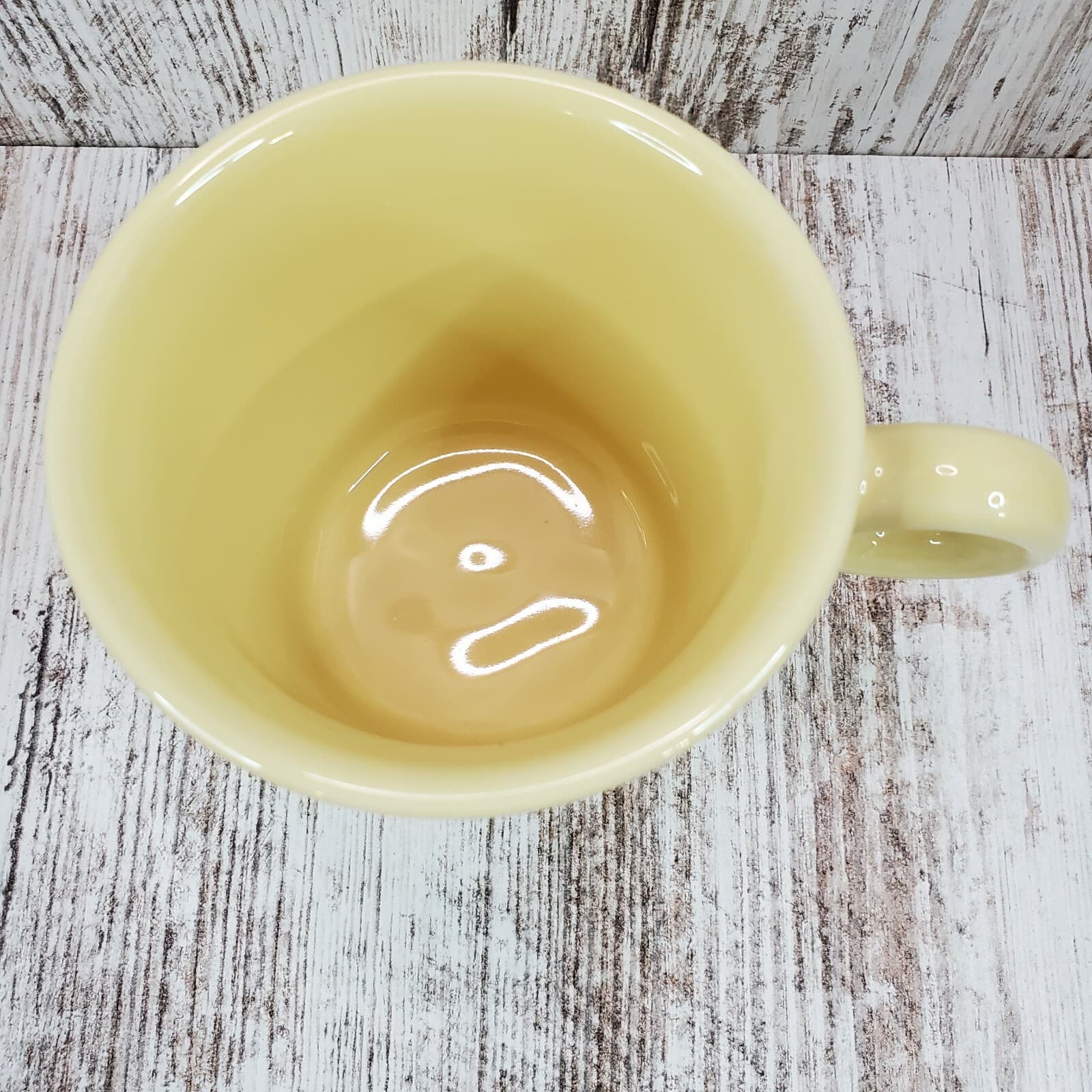 Fiesta Homer Laughlin Fiestaware Yellow Ring Handle Coffee Mug Tom & Jerry - Thumbnail 4