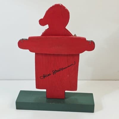 Folk Art Santa Wooden Christmas Decor Midwest Cannon Falls Ilona Steelhammer - Thumbnail 3