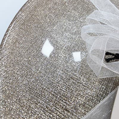 Set of 4 Akcam Turkish Glass Salad Plate Set Holiday Gold Sparkle Glitter 8" - Thumbnail 4