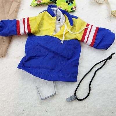 Barbie Ken & Others Boy Doll Clothes Assorted Vtg 1990s Jumpsuit Shorts helmet - Thumbnail 2
