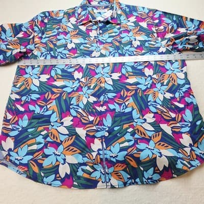 Tommy Bahama Tortola Fuego Bay Floral Men's Shirt Size XL NWT (MSRP $128.00) - Thumbnail 9