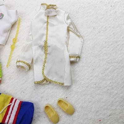 Barbie Ken & Others Boy Doll Clothes Assorted Vtg 1990s Jumpsuit Shorts helmet - Thumbnail 3