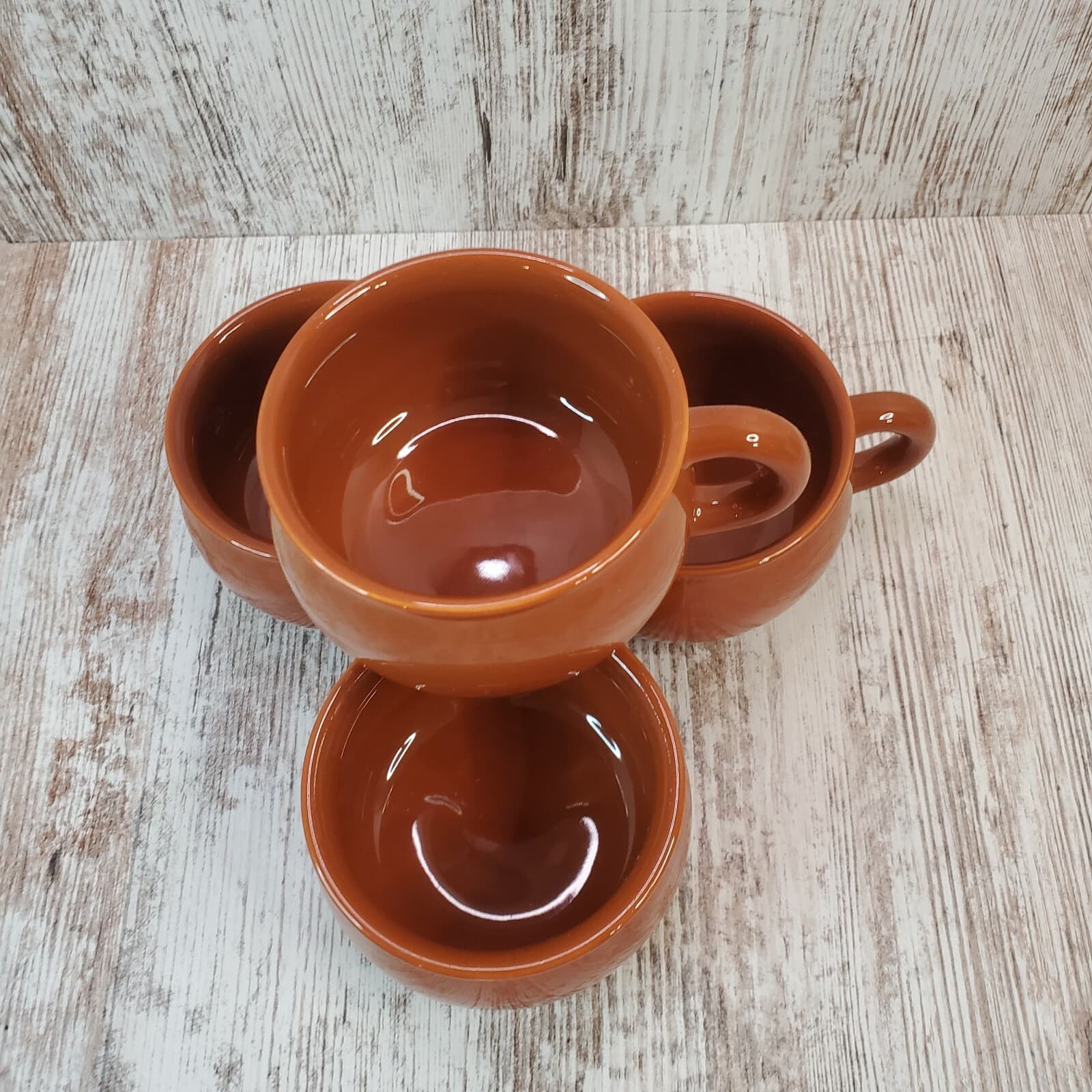 Vintage Mikasa Bob Van Allen Couture Copper Japan Coffee Tea Mugs Cups Set of 4 - Thumbnail 2