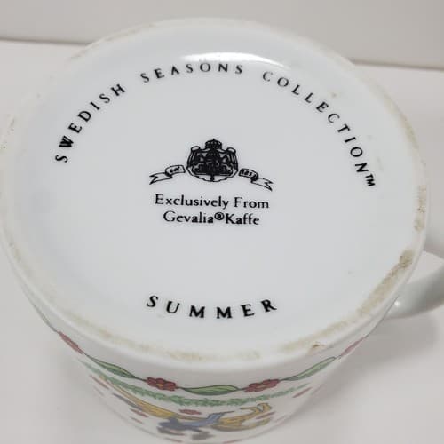 Swedish Seasons Collection Summer Coffee Tea Mug Exclusive Gevalia Kaffe - Thumbnail 5