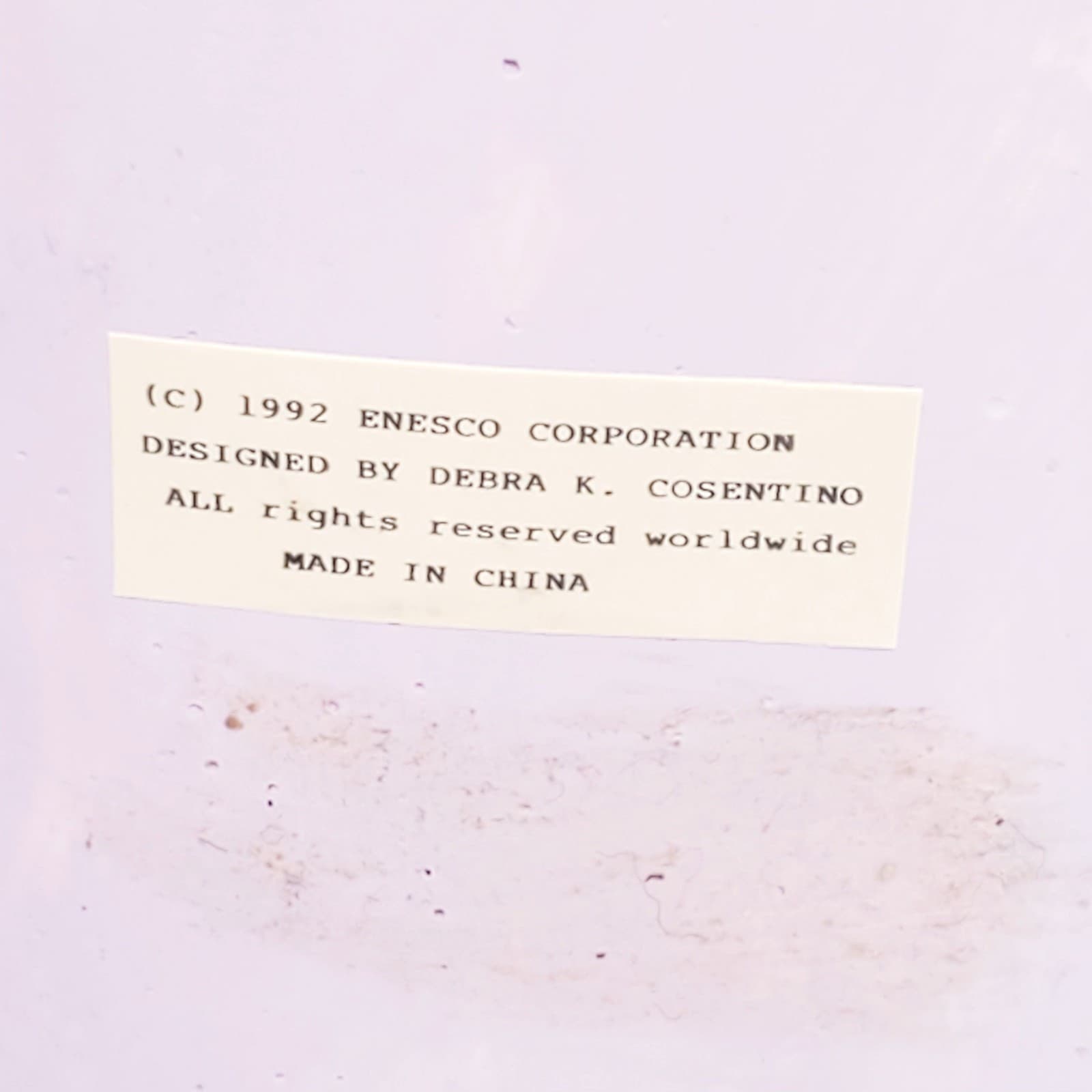 Vtg 1992 Enesco Christmas Mice on Book, Old Wine and Friends Quote Saying Figure - Thumbnail 8