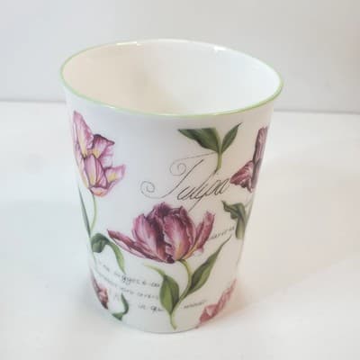 Vintage Rose of England Fine Bone China Floral Flowers Tulipa Coffee Tea Mug Cup - Thumbnail 2