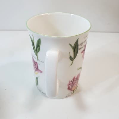Vintage Rose of England Fine Bone China Floral Flowers Tulipa Coffee Tea Mug Cup - Thumbnail 3