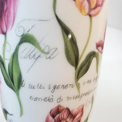 Vintage Rose of England Fine Bone China Floral Flowers Tulipa Coffee Tea Mug Cup - Thumbnail 4