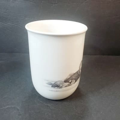 Vintage Otagiri Coffee Tea Mug Sea Otter & Pup Jonah's Workshop Japan 4” - Thumbnail 4