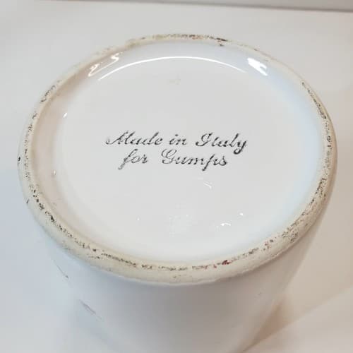 Vintage Made in Italy for Gumps Ceramic Oriental Design Coffee Tea Mug Cup - Thumbnail 6