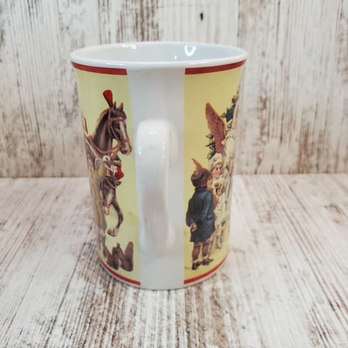 Vintage Heidel Confiserie Merry Christmas Santa Angel Coffee Tea Mug Cup Holiday - Thumbnail 4