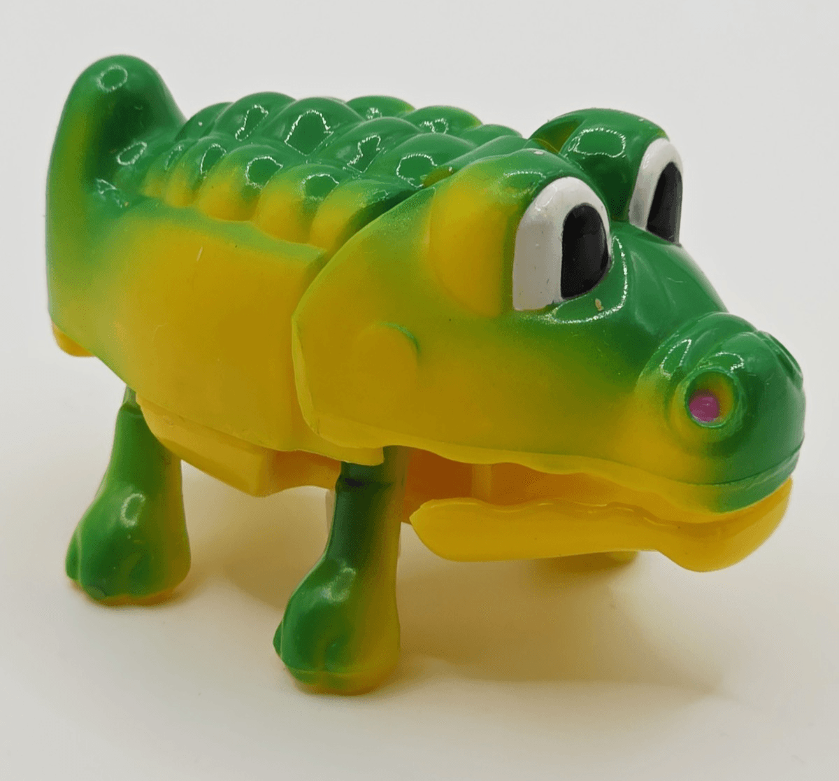 Vintage Wind-Up Plastic Walking Alligator Crocodile Toy Works VIDEO