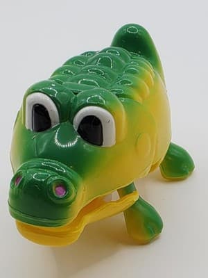 Vintage Wind-Up Plastic Walking Alligator Crocodile Toy Works VIDEO - Thumbnail 2