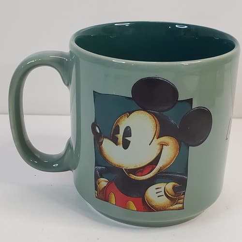 Disney Store Mickey Mouse Coffee Tea Cocoa Mug Cup 2-Tone Green - Thumbnail 3