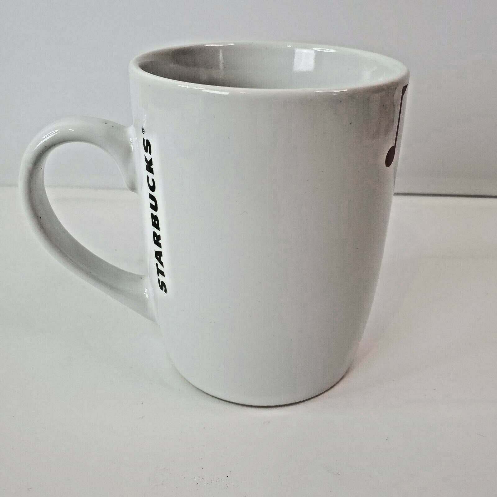 Starbucks Song Bird Music Notes White Red Coffee Tea Mug Cup 2012 - Thumbnail 3