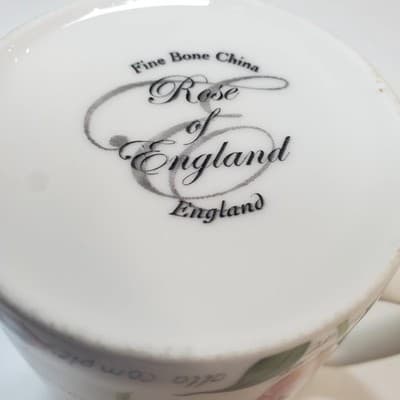Vintage Rose of England Fine Bone China Floral Flowers Tulipa Coffee Tea Mug Cup - Thumbnail 6