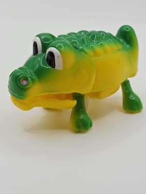Vintage Wind-Up Plastic Walking Alligator Crocodile Toy Works VIDEO - Thumbnail 3