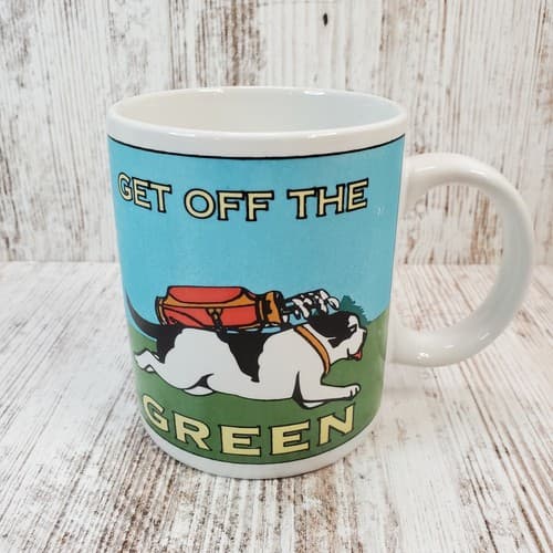 1996 Big Dogs Get Off The Green or Let The Big Dogs Play Through Golf Coffee Mug